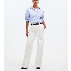 Madewell The Harlow Wide-Leg Jean Tile White  Airy Denim Edition 26 NEW NO670